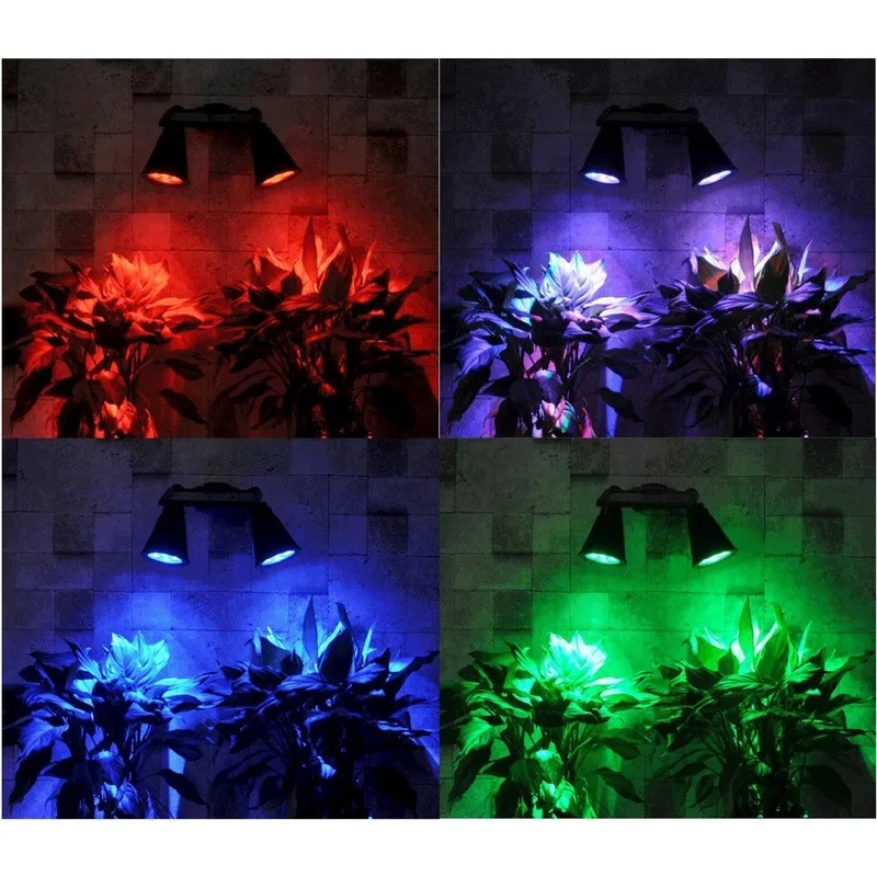 Double projecteur LED multicolores solaire L350 Wi-Light - miniature 2 - Zenkaa
