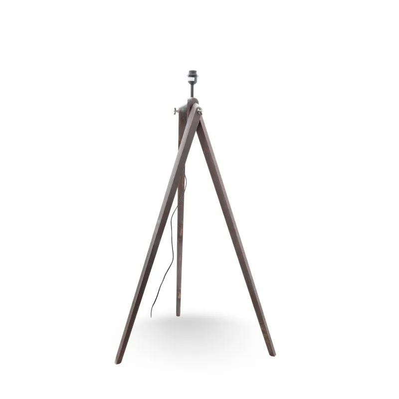 GASOLINE - Lampadaire trépied - Bois pin - Abat-jour coton & polyester - Hauteur 150 cm - miniature 5 - Zenkaa