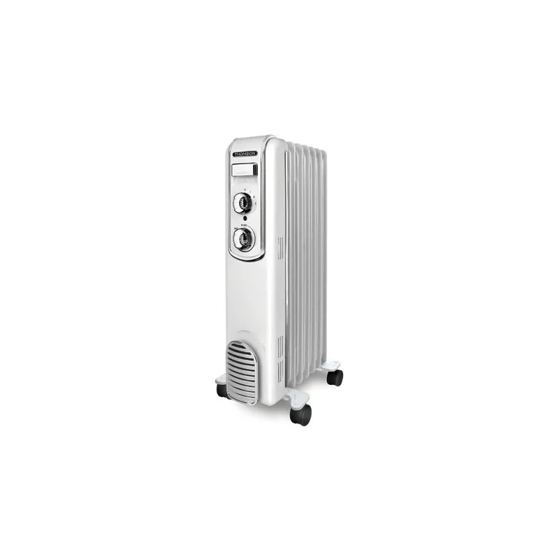Thomson - THBDH011VB - Radiateur bain d’huile 2500W - 3 niveaux de puissance - Thermostat mécanique - Sécurité anti-basculement - Zenkaa