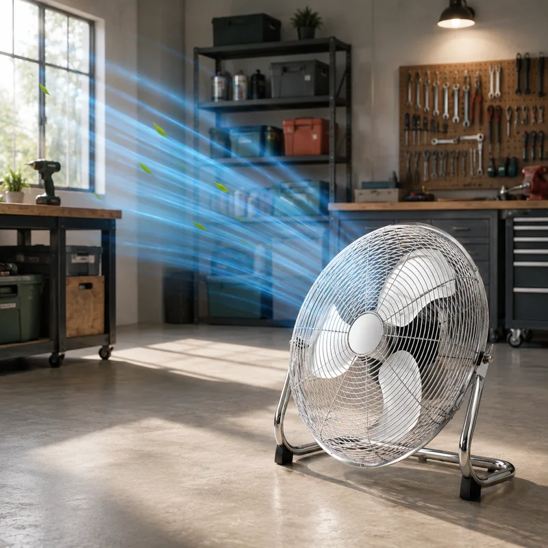 Ventilateur - Brasseur D'air Métal - 45 cm - 100 W - 3 vitesses - Inclinable - miniature 2 - Zenkaa