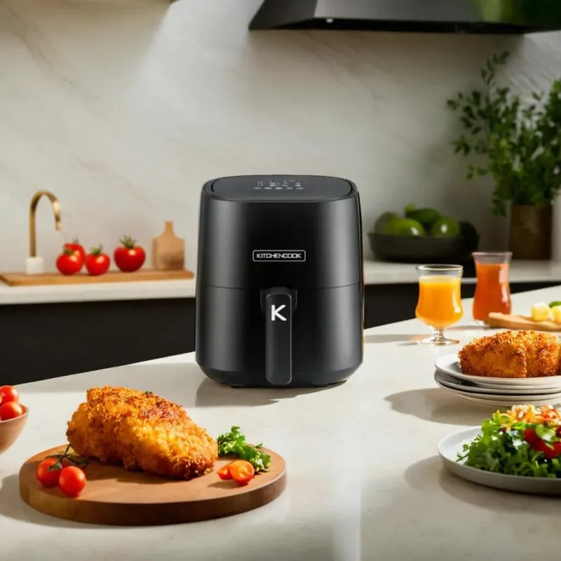 KitchenCook - FRENCHIFRY_4 - Noir - Friteuse sans huile - 4 L - 1200 W - miniature 4 - Zenkaa