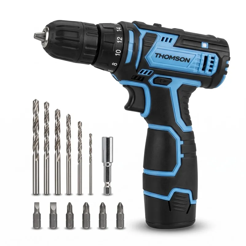 THOMSON - VIO_DRILL12 - Perceuse-visseuse sans fil 12V - 20Nm - 2 vitesses - Mandrin 10mm - miniature 3 - Zenkaa