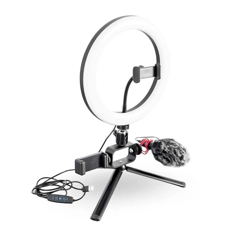 Trépied vlogging et livestreaming avec LED et microphone VLOG 350 Wi Light - miniature 7 - Zenkaa