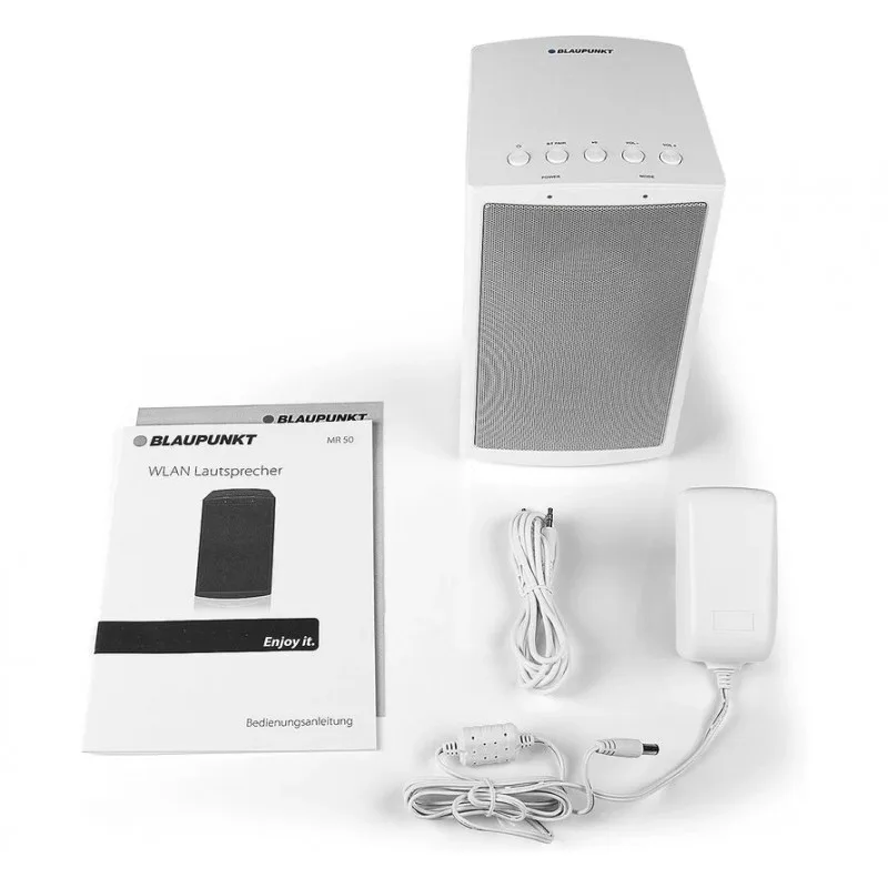 Enceinte Wifi BLuetooth Multiroom blanche MR50 WHITE de Blaupunkt - miniature 9 - Zenkaa