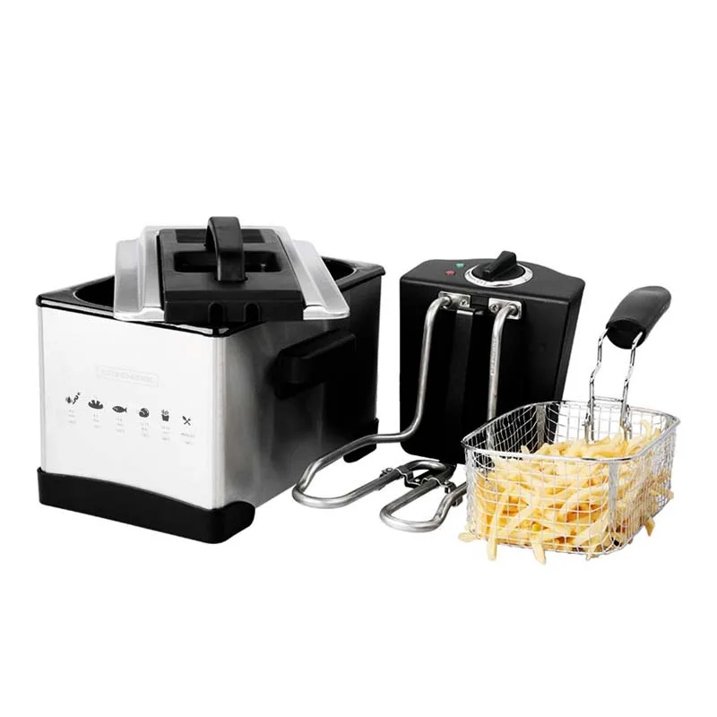 KitchenCook - FRY PLUS - Inox - Friteuse semi-pro - 3 L - 2000 W - miniature 8 - Zenkaa
