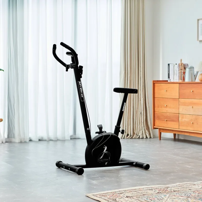 Fit For Life BE BIKE V2 Black - Vélo d’Appartement avec Écran LCD - Résistance Réglable - Capteurs Cardiaques - miniature 5 - Zenkaa