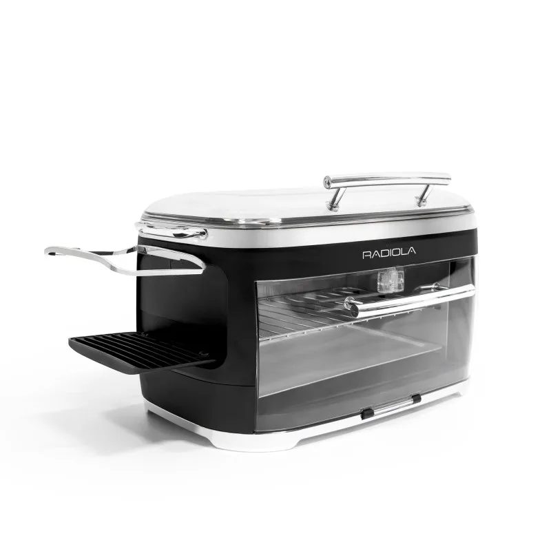 Radiola - Dogdog Black - Machine à hot-dogs - 5 rouleaux chauffants - Chauffe-pain - 260 W - miniature 5 - Zenkaa