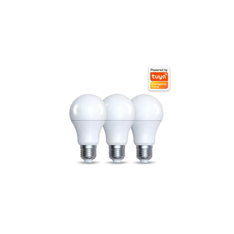Denver - SHL340 – Blanc – Ampoule Wi-Fi E27 – 9W – Dimmable – Alexa/Google – Pack de 3 - miniature 4 - Zenkaa