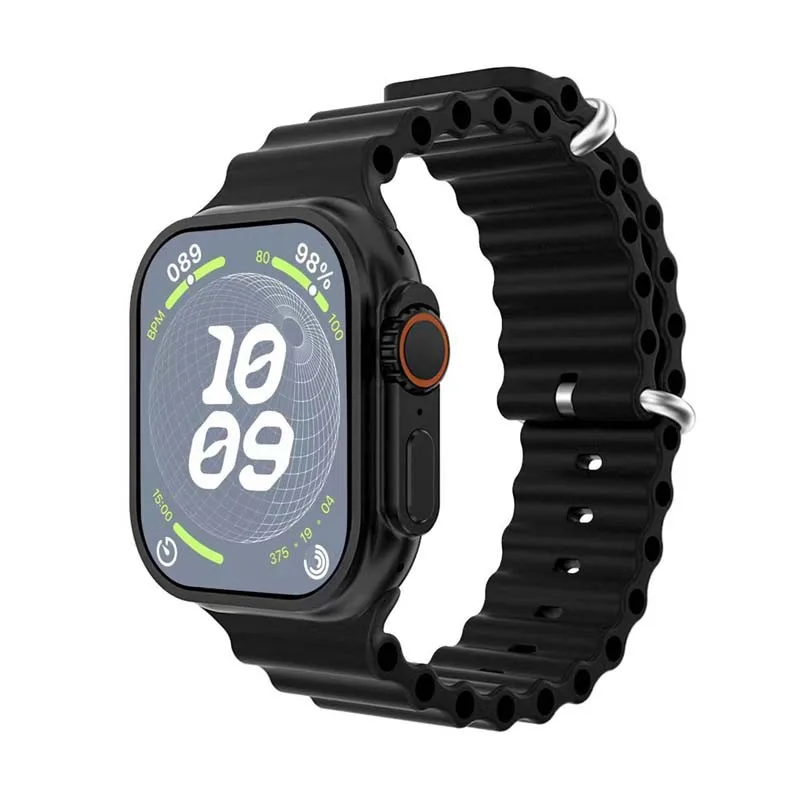 MONTRE CONNECTÉE CADRAN NOIR 2 BRACELETS SILICONE NOIR ET ORANGE INWATCH I BLACK ICONIC - miniature 3 - Zenkaa