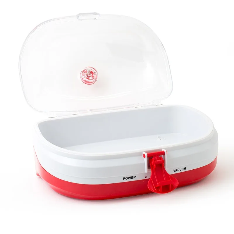 Kitchencook - FRESHMASTER_RED - Boîte sous vide électrique - Conservation pain et fruits - Rouge - miniature 3 - Zenkaa