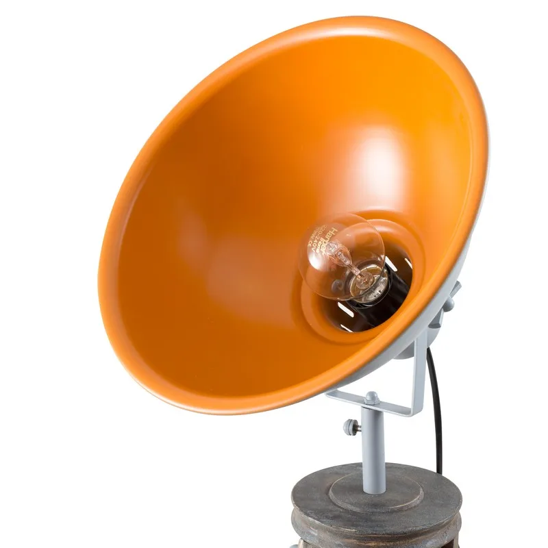 GASOLINE - Lampadaire trépied FACTORY_TREP_PROJE - Bois & métal - Tête pivotante 360° - Design industriel - miniature 2 - Zenkaa
