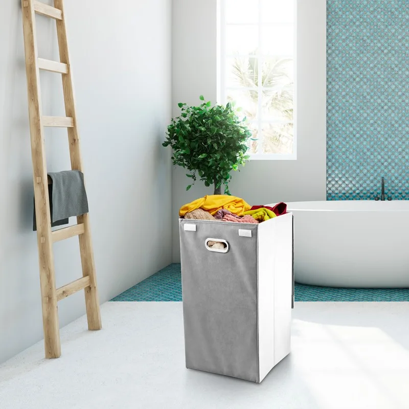 Panier à linge pliable avec couvercle et poignées COB125 Harper - miniature 3 - Zenkaa