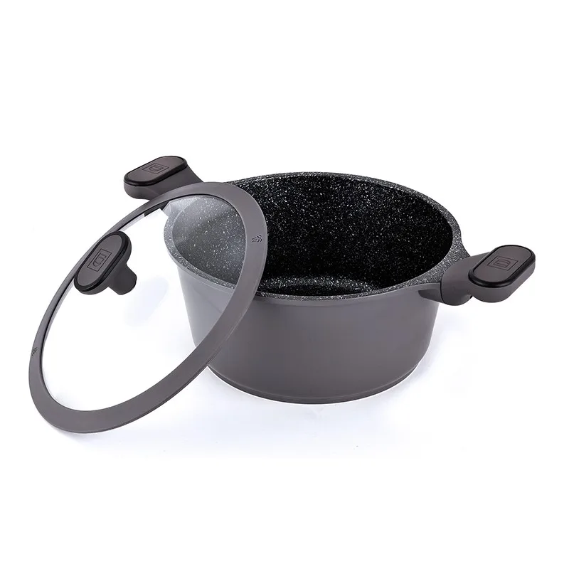Faitout 24cm fonte d'aluminium anti adhésif TFI SYCAMORE Kitchencook - miniature 2 - Zenkaa