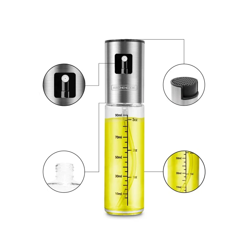 Kitchencook - SPRAY90 - Spray huile verre 90 ml acier inoxydable - miniature 3 - Zenkaa