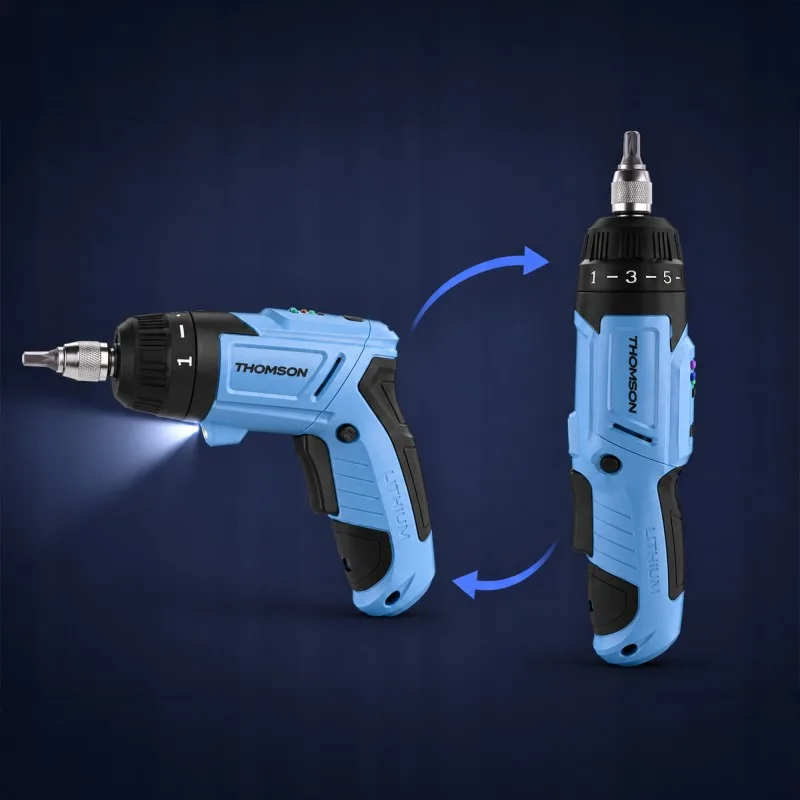 THOMSON - VIO SCREWDRIV - Visseuse sans fil 4V - mallette de transport - Poignée rotative - 16 embouts - miniature 4 - Zenkaa