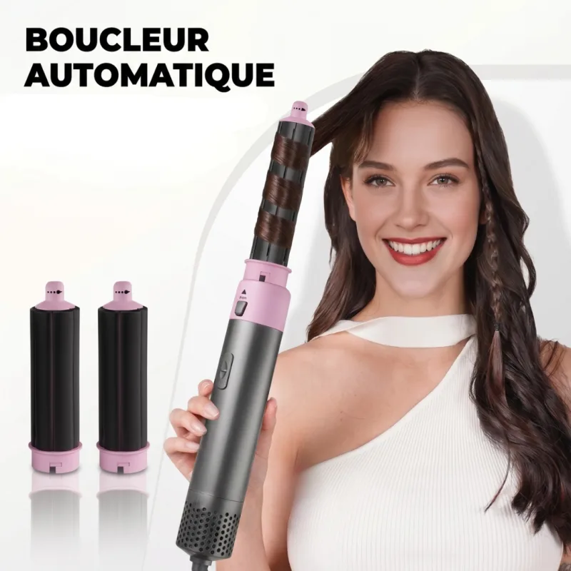 Harper - Brosse soufflante 5-en-1 - 3 débit d'air - Séchage et coiffage - Avec trousse de transport - miniature 5 - Zenkaa