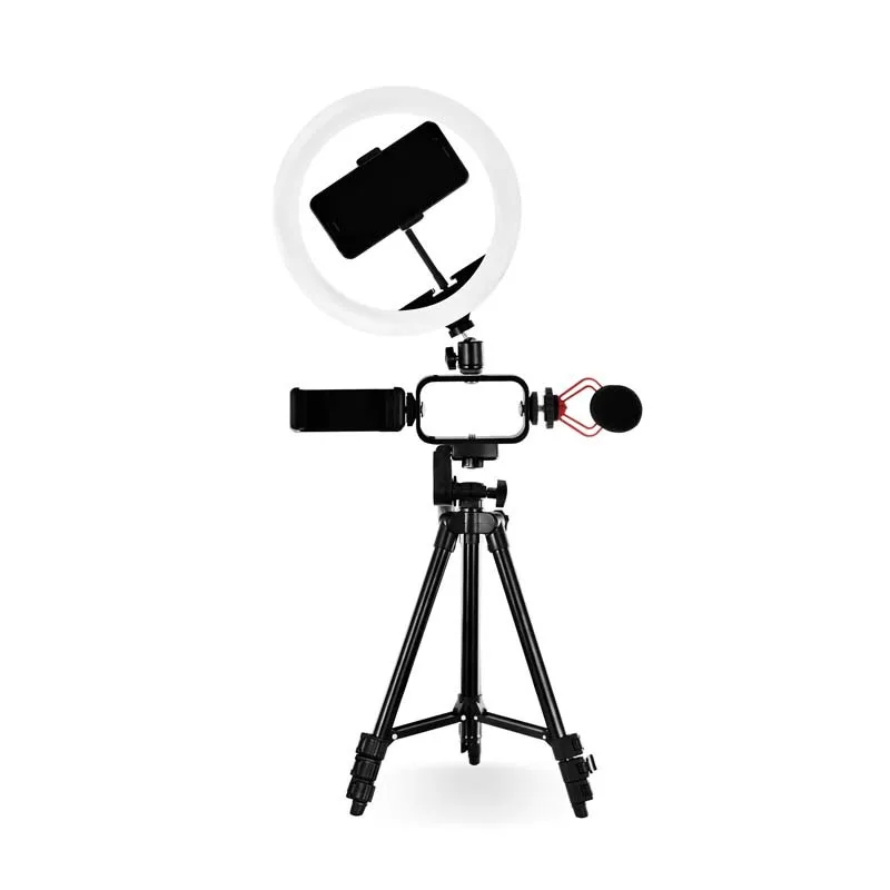 Trépied vlogging avec LED Livestreaming et microphone VLOG 550 Wi Light - miniature 8 - Zenkaa