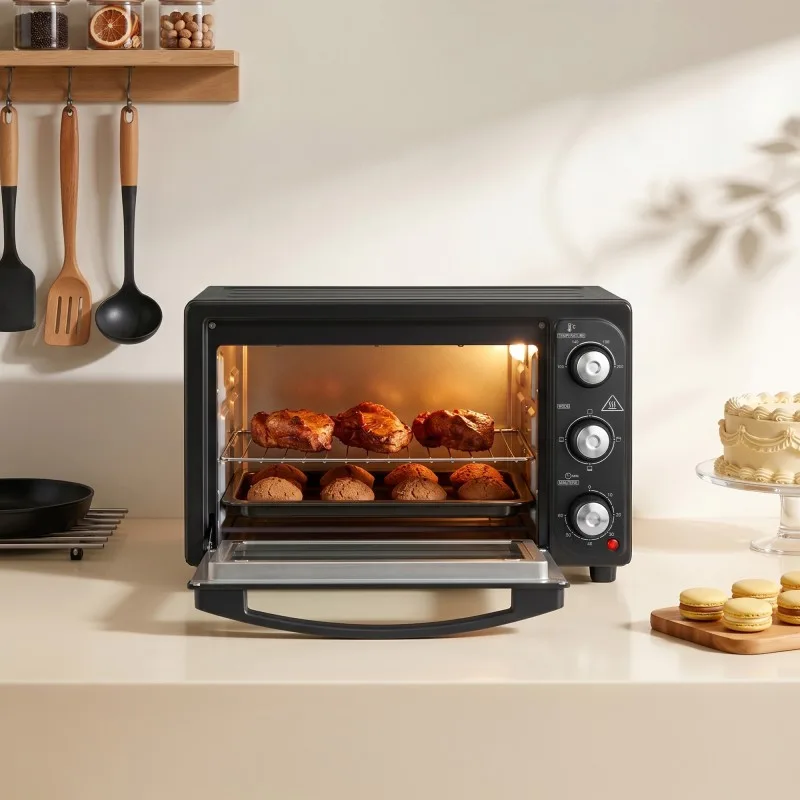 King D'Home - Noir - Mini-four 30 L - Convection naturelle - Thermostat 100 à 230 °C - 1500 W - miniature 4 - Zenkaa
