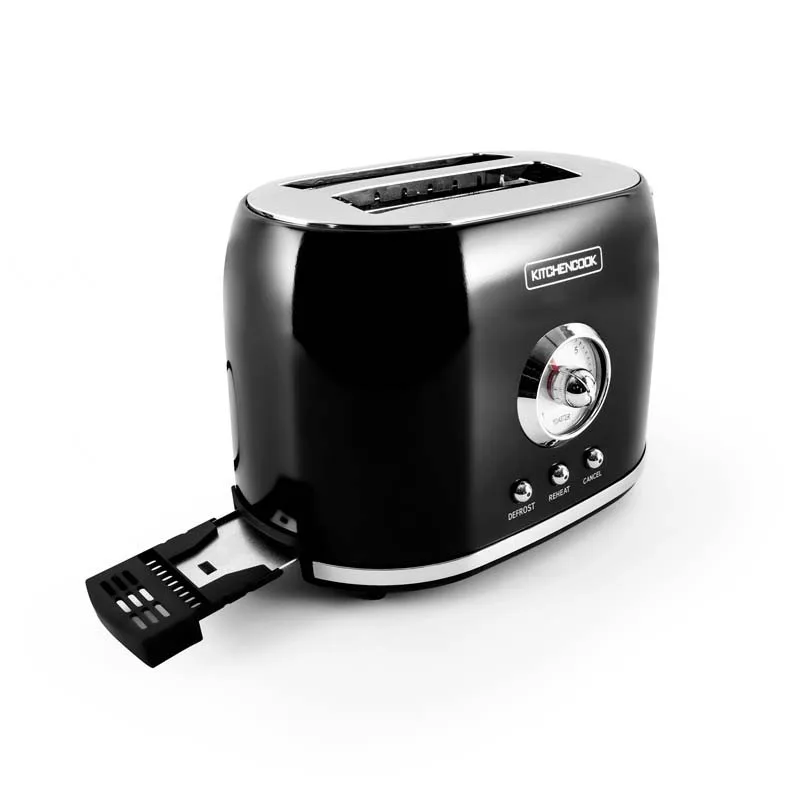 Grille pain style rétro double fentes RETRO TOAST noir Kitchencook - Reconditionné - miniature 3 - Zenkaa