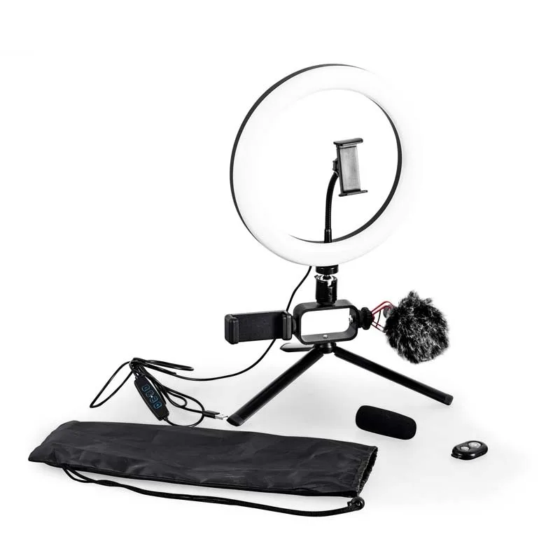 Trépied vlogging et livestreaming avec LED et microphone VLOG 350 Wi Light - miniature 4 - Zenkaa
