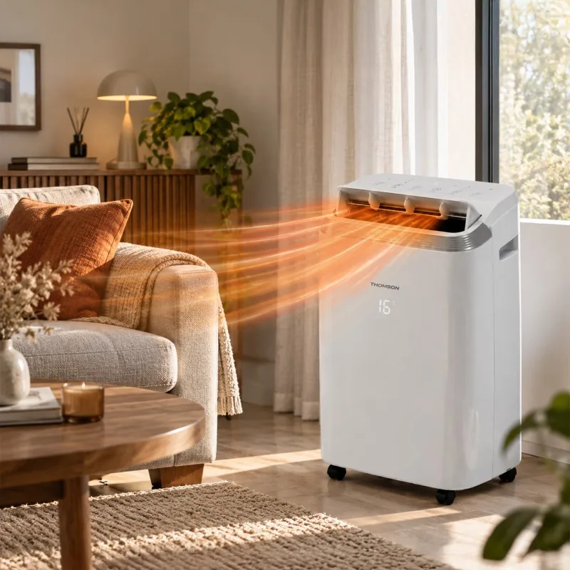 Thomson - Climatiseur mobile électronique réversible 14000 BTU - Ecran LED - 3 vitesses - Programmation - 65dB - Télécommande - miniature 2 - Zenkaa