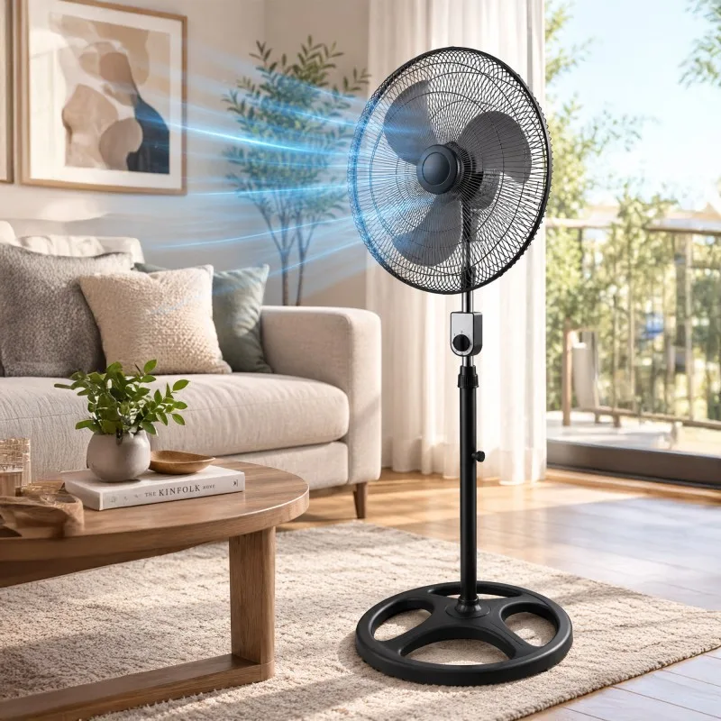Ventilateur Modulable 3-en-1 en Métal 45 cm – Pied, Table et Mural - miniature 3 - Zenkaa