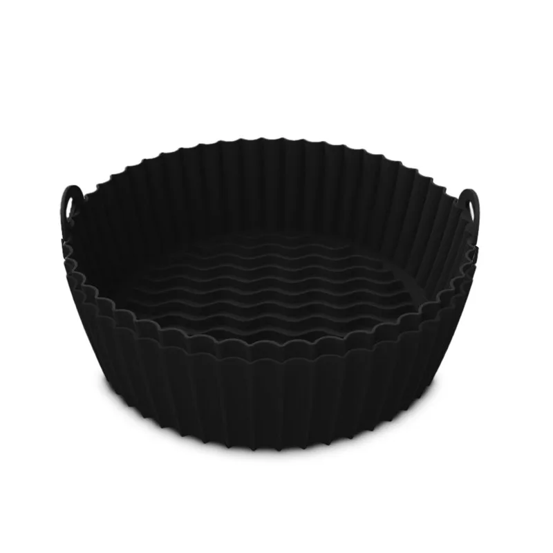 Nufry - SILROUND2_BLACK - Lot de 2 moules silicone ronds Air Fryer - miniature 7 - Zenkaa
