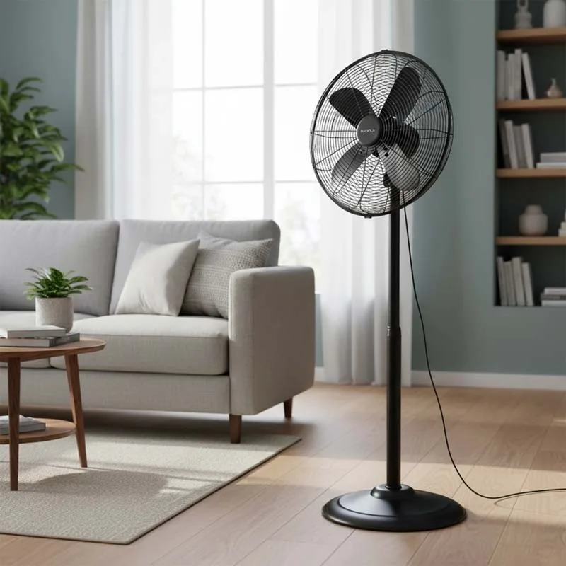 Radiola - Ventilateur sur base - Métal Noir - 3 vitesses - 50W - miniature 2 - Zenkaa