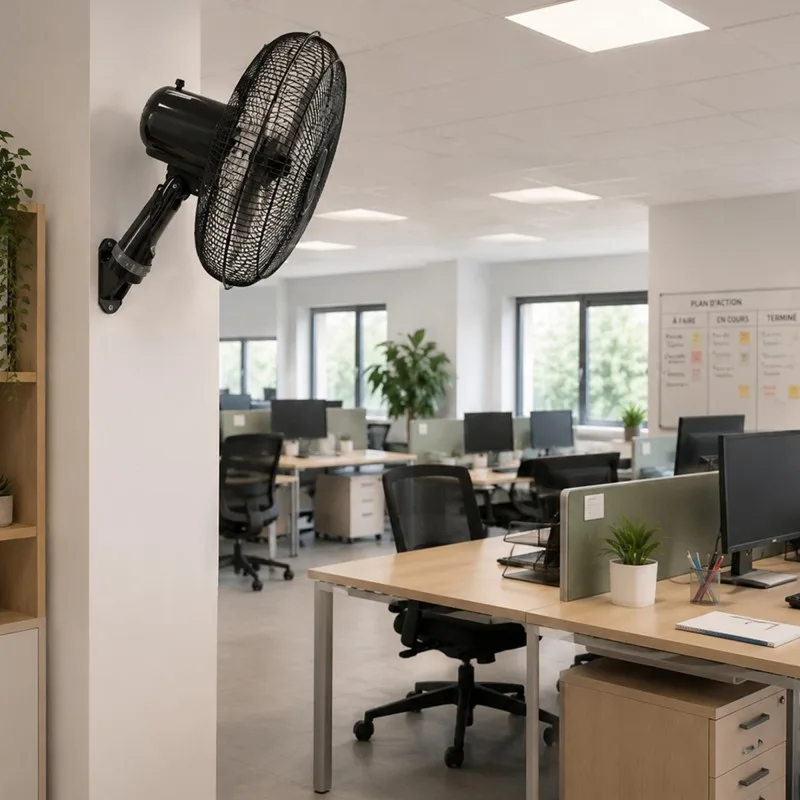 Ventilateur 3-en-1 Polyvalent : Sol, Mur et Table - miniature 4 - Zenkaa