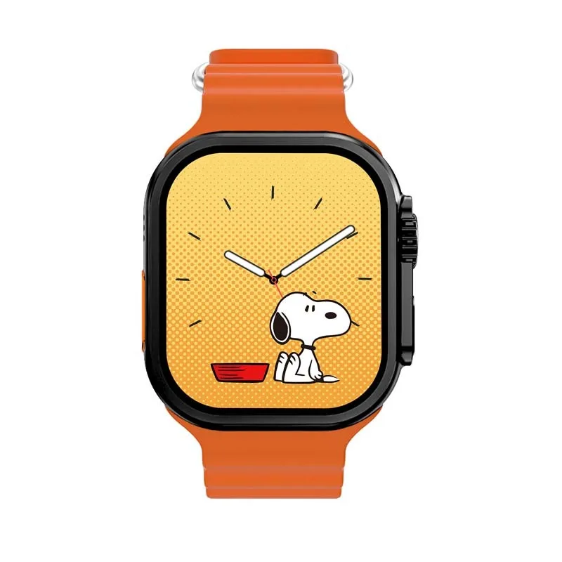 MONTRE CONNECTÉE CADRAN NOIR 2 BRACELETS SILICONE NOIR ET ORANGE INWATCH I BLACK ICONIC - miniature 6 - Zenkaa
