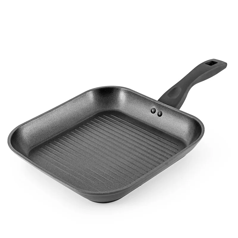 Grill aluminium forgé anti adhésif TFI 28cm NOA Kitchencook - miniature 3 - Zenkaa