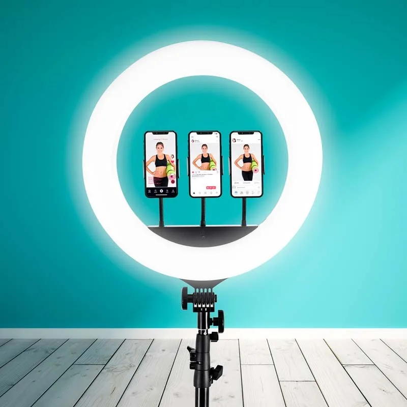 Selfie sur trépied professionnel avec 3 supports téléphone RL18 Wi light - miniature 10 - Zenkaa