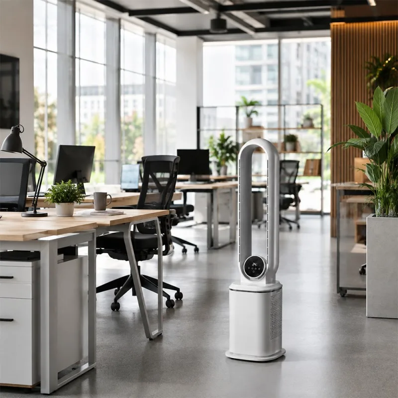 Ventilateur colonne sans Pales- 12 vitesses - Jusqu'à 30 m² - Silencieux - miniature 2 - Zenkaa
