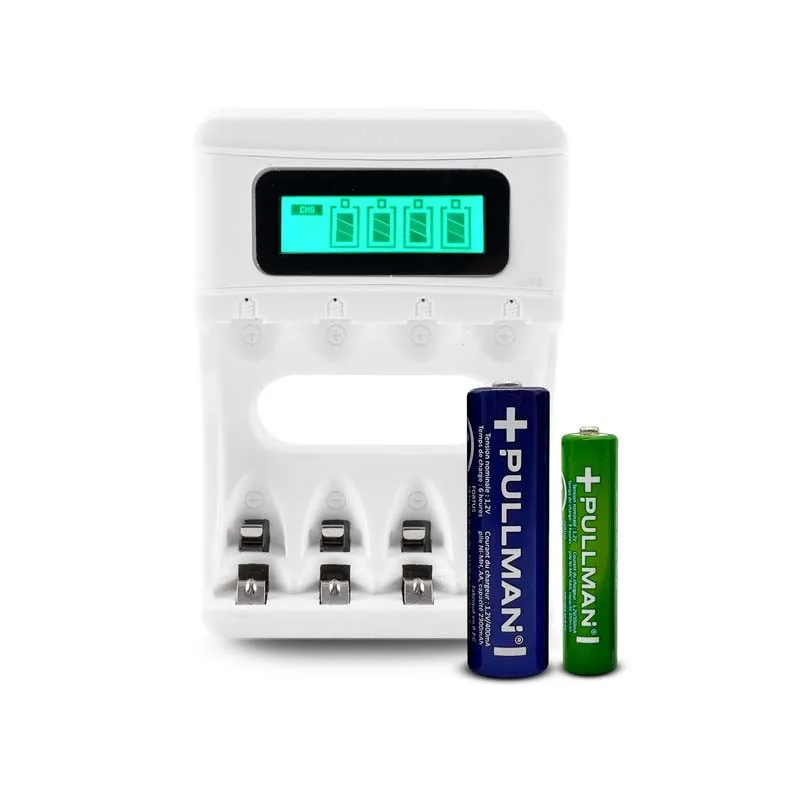 PILES RECHARGEABLES ET CHARGEUR DE PILES POWERSET AAA PULLMAN - miniature 5 - Zenkaa