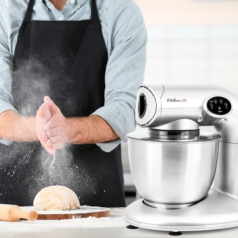 Kitchencook - Robot pâtissier AK80_SILVER - 1000 W 5 L - Kit pâtisserie - miniature 4 - Zenkaa
