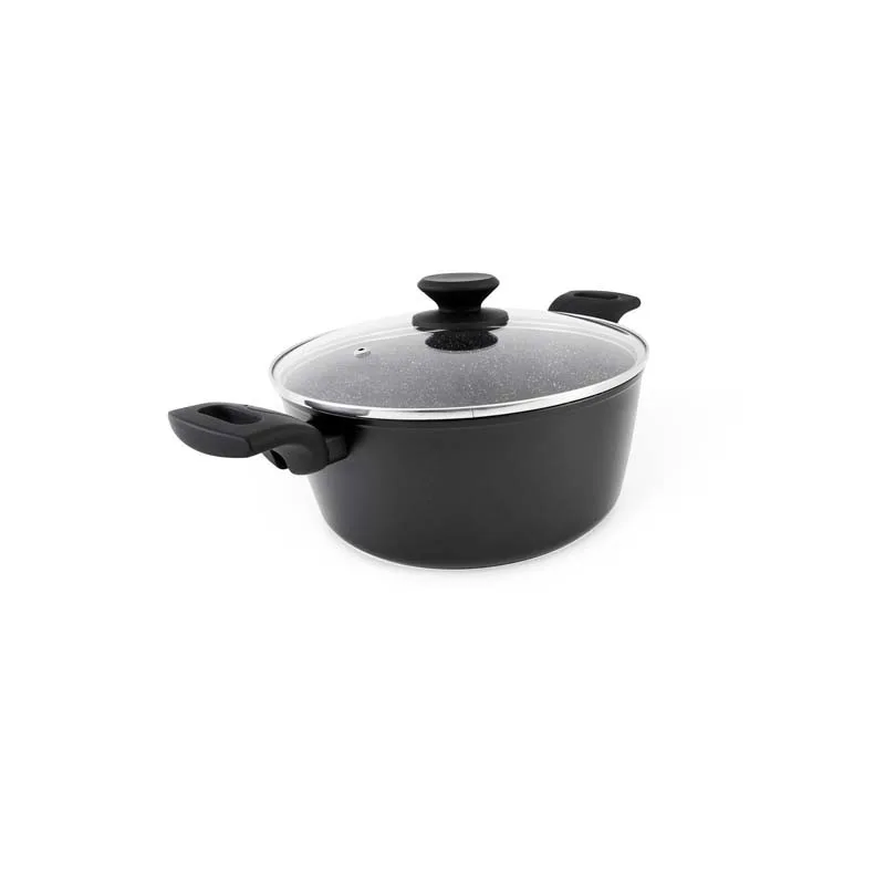 Faitout aluminium forgé anti adhésif 28cm TFI BOHEME Kitchencook - miniature 5 - Zenkaa