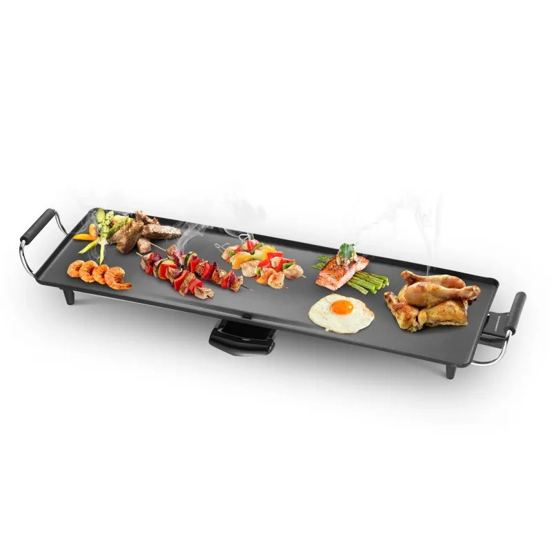 Schneider - Plancha électrique XXL - 1800 W - Thermostat 5 niveaux - Antiadhésive - miniature 7 - Zenkaa