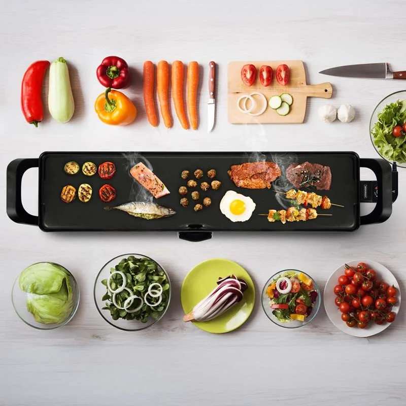 Kitchencook - K-PAN100 - Plancha électrique XXL - 1800 W - Surface 100 × 23 cm - miniature 2 - Zenkaa