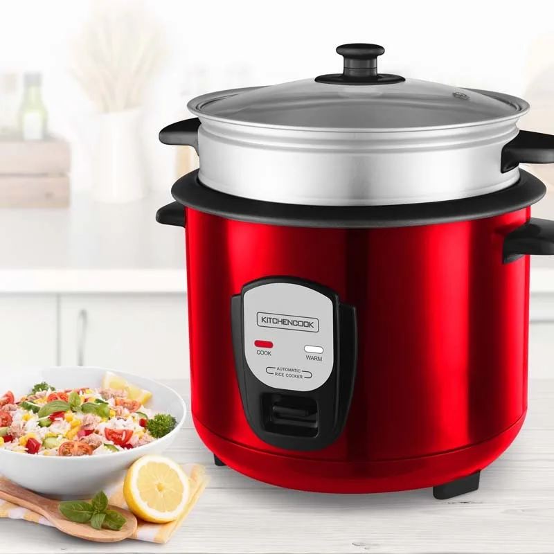 Cuiseur à riz de 1,8 L rouge avec panier vapeur JAPAN X RED de Kitchencook - miniature 2 - Zenkaa