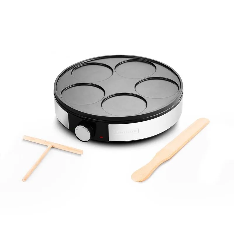 Kitchencook - MINICREPE NX - Crêpière électrique 5 mini crêpes - 1200 W