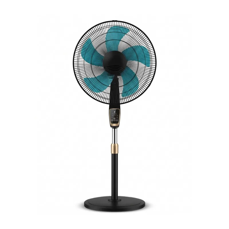 Ventilateur sur pied noir 45 cm - 75 W - Télécommande - Base solide - miniature 2 - Zenkaa