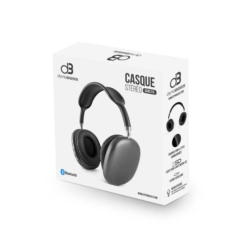Casque stéréo bluetooth noir DBX300 BLACK de la marque Dynabass - miniature 7 - Zenkaa