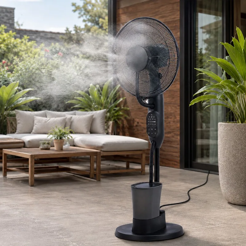 Ventilateur brumisateur sur pied - 40 cm - 75 W - miniature 3 - Zenkaa