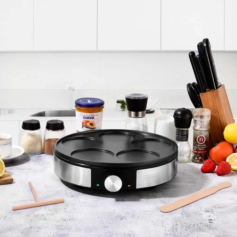 Kitchencook - MINICREPE NX - Crêpière électrique 5 mini crêpes - 1200 W - miniature 3 - Zenkaa