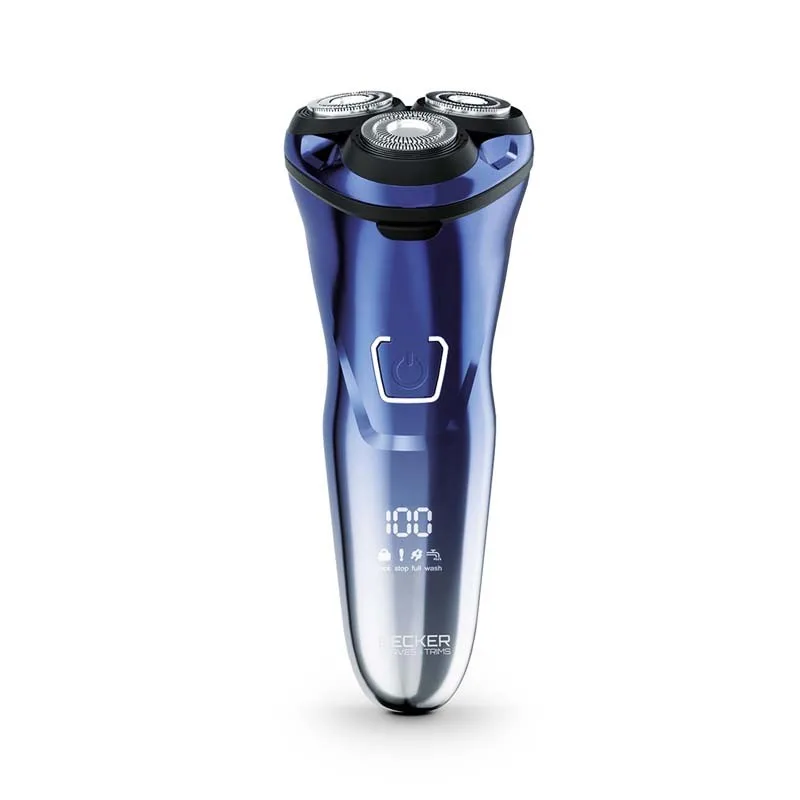 Rasoir à 3 têtes sans fil avec lames inox Shave Y Becker - miniature 2 - Zenkaa