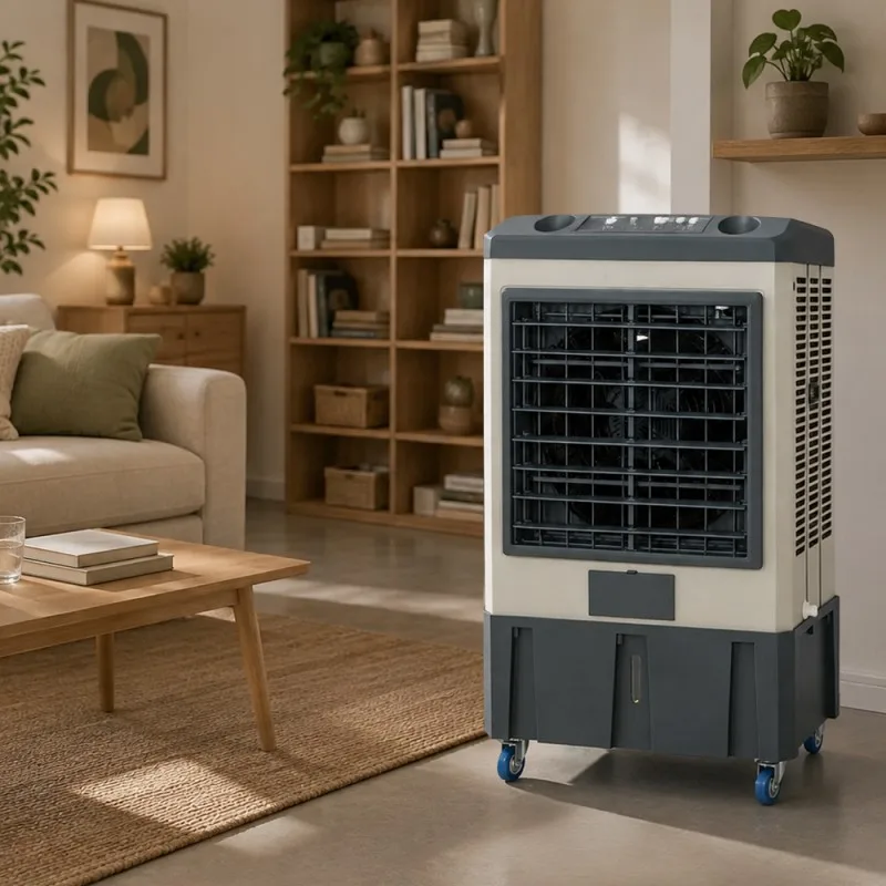 Rafraîchisseur d’air - 70 L - Jusqu’à 65 m² - 3 vitesses - Oscillation 120° - miniature 3 - Zenkaa