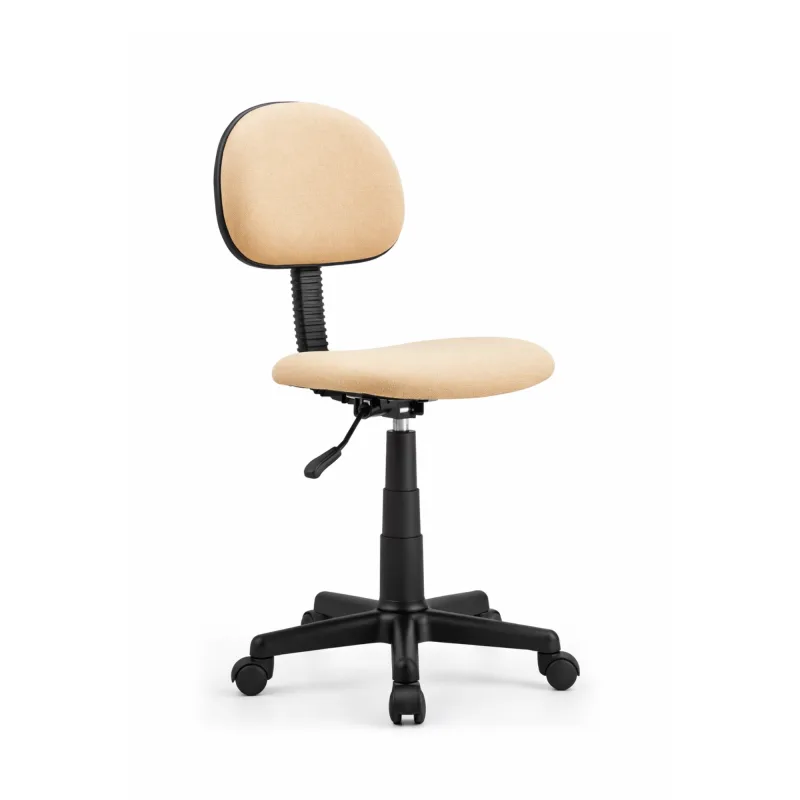 Ecla - Beige - Chaise de bureau ergonomique - Hauteur réglable - Dossier rembourré - Zenkaa
