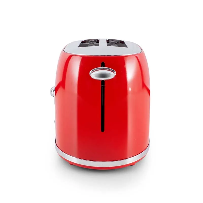 Kitchencook - RETRO TOAST RED - Rouge - Grille-pain rétro 2 fentes - 7 niveaux - 800 W - miniature 8 - Zenkaa