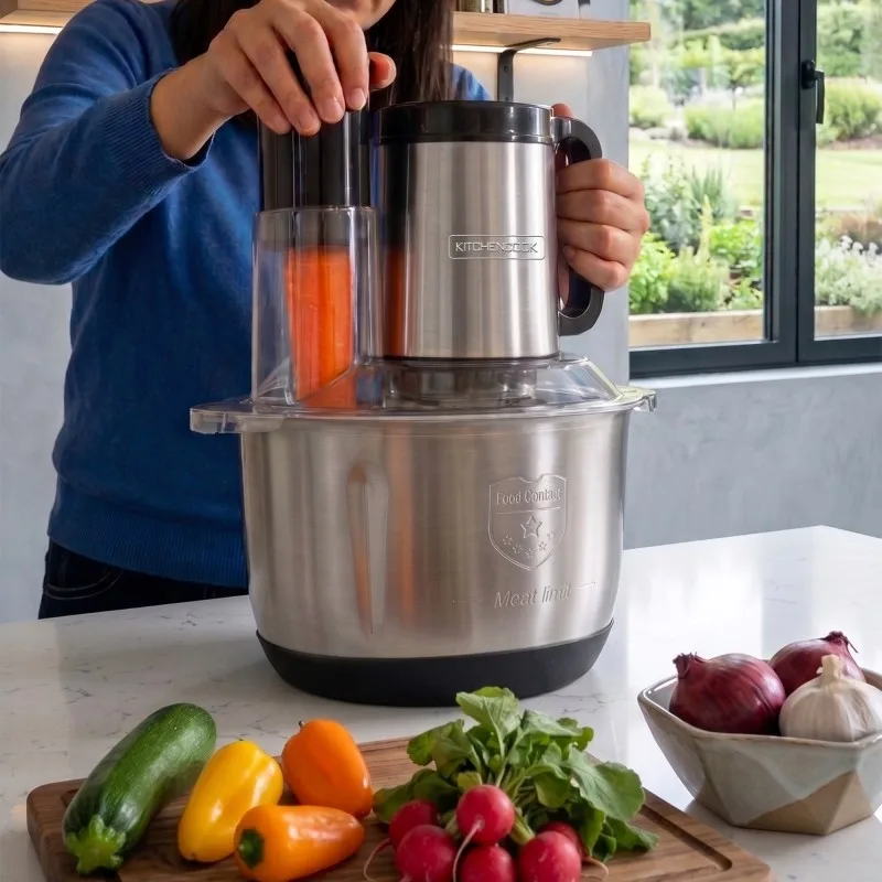 Kitchencook - SLIMIX5 - Hachoir-mixeur multifonction - 5 L - 800 W - Digital - miniature 8 - Zenkaa
