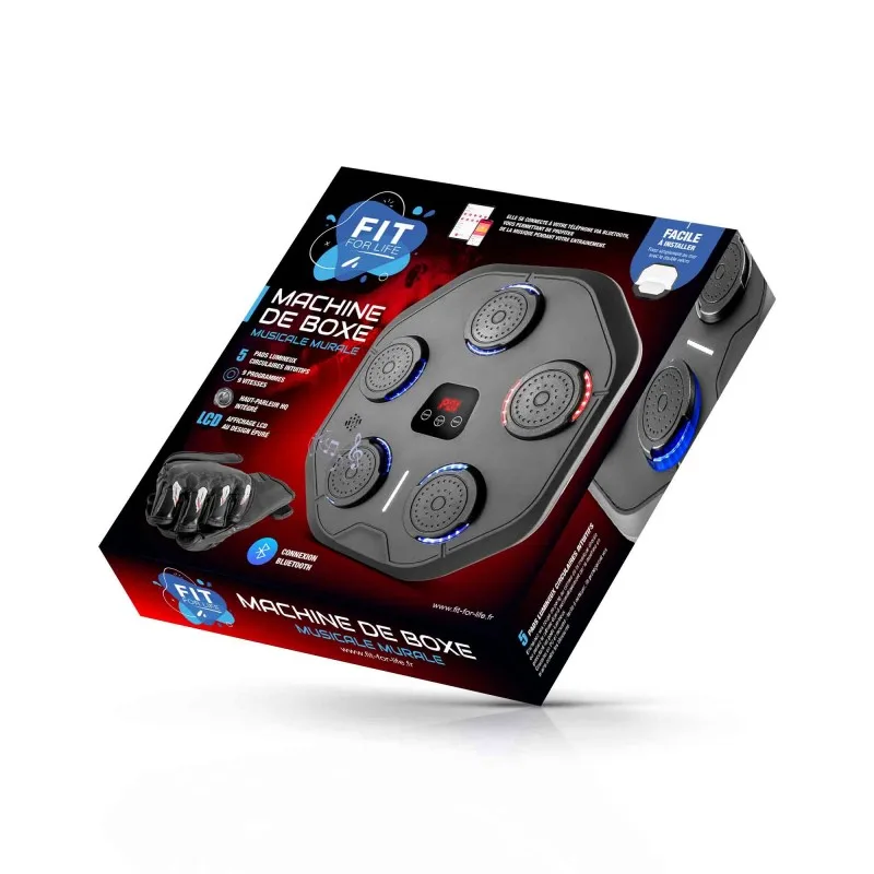 Fit For Life AIRBOXING V - Machine de boxe électronique murale bluetooth - 2 paires de gants incluses - miniature 8 - Zenkaa